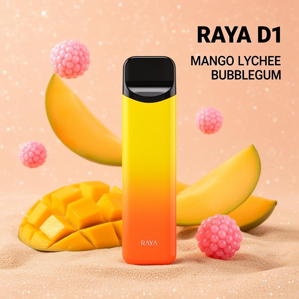 ELF BAR RAYA D1 – Mango Lychee Bubblegum